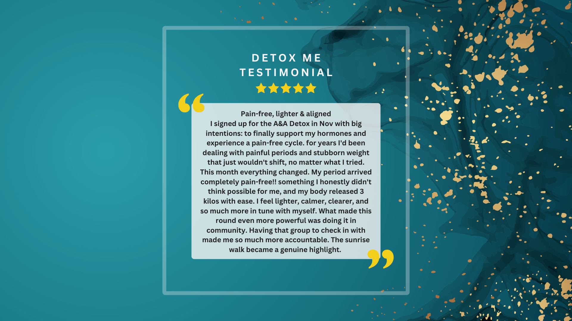 4-Week Detox Me Group Challenge